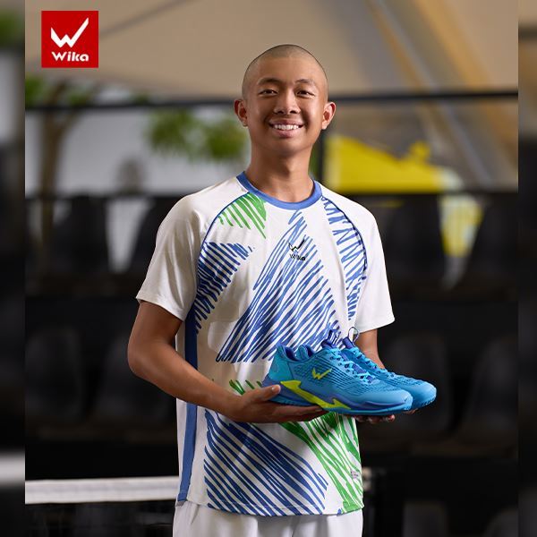 Giày Pickleball Quang Dương Wika Astro Pro Series Màu Xanh Dương