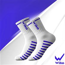 Tất Wika kẻ trắng xanh