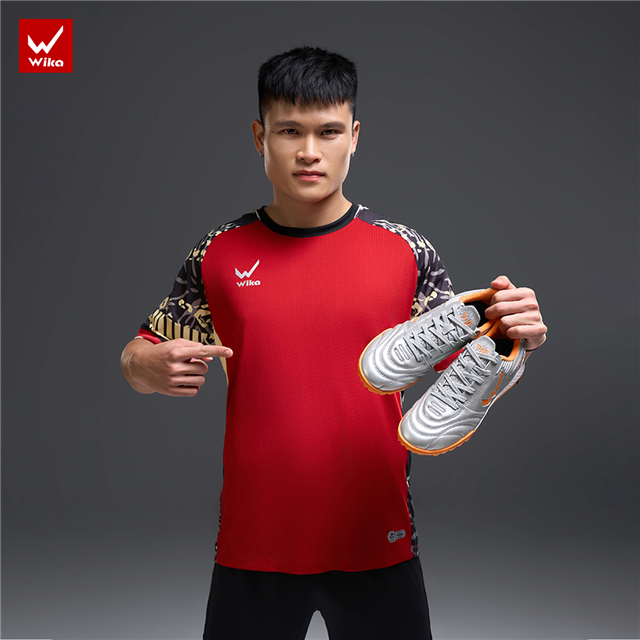 Giày bóng đá Tuấn Hải Wika TH10 Màu Bạc