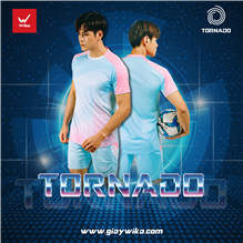 Áo Bóng Đá Wika Tornado Xanh Ya Hồng