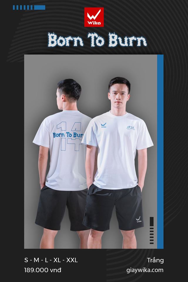 Áo T-shirt Wika Hoàng Đức HĐ14 Elite Màu Trắng