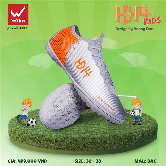 Giày bóng đá trẻ em Hoàng Đức - Wika HĐ14 Kid