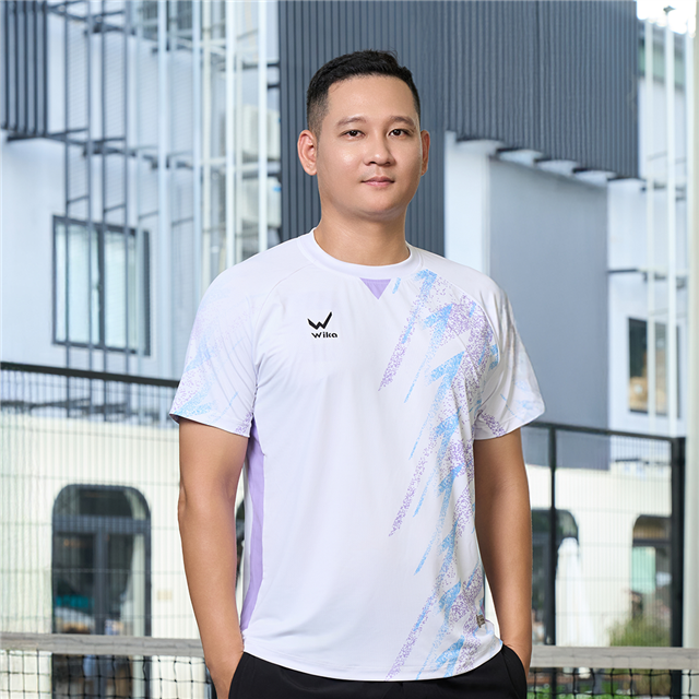 Áo thể thao Wika XVolt Màu Trắng Tím