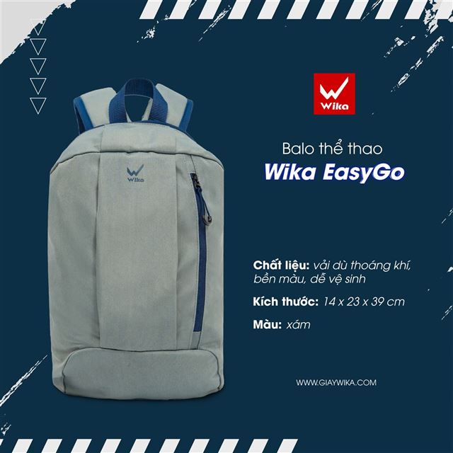 Balo Thể Thao Wika EasyGo - Màu Xám