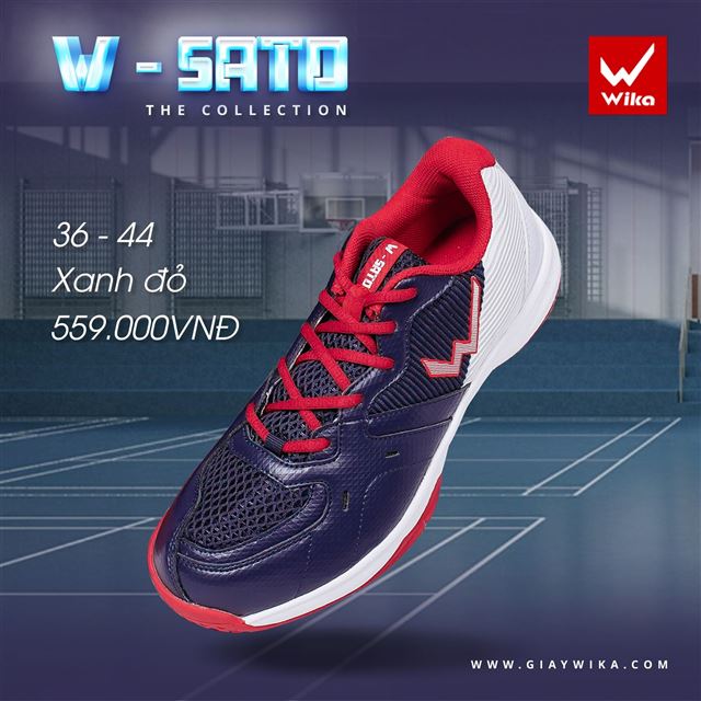 Giày Wika Sato - Màu Xanh Đỏ