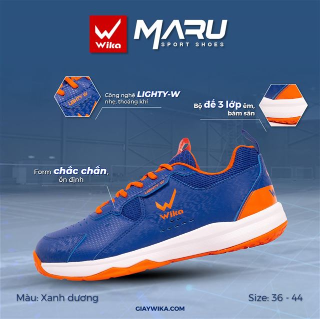 Giày Wika Maru - Màu Xanh Dương