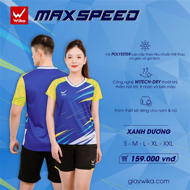 Bộ thể thao Wika MaxSpeed - Màu Xanh Dương