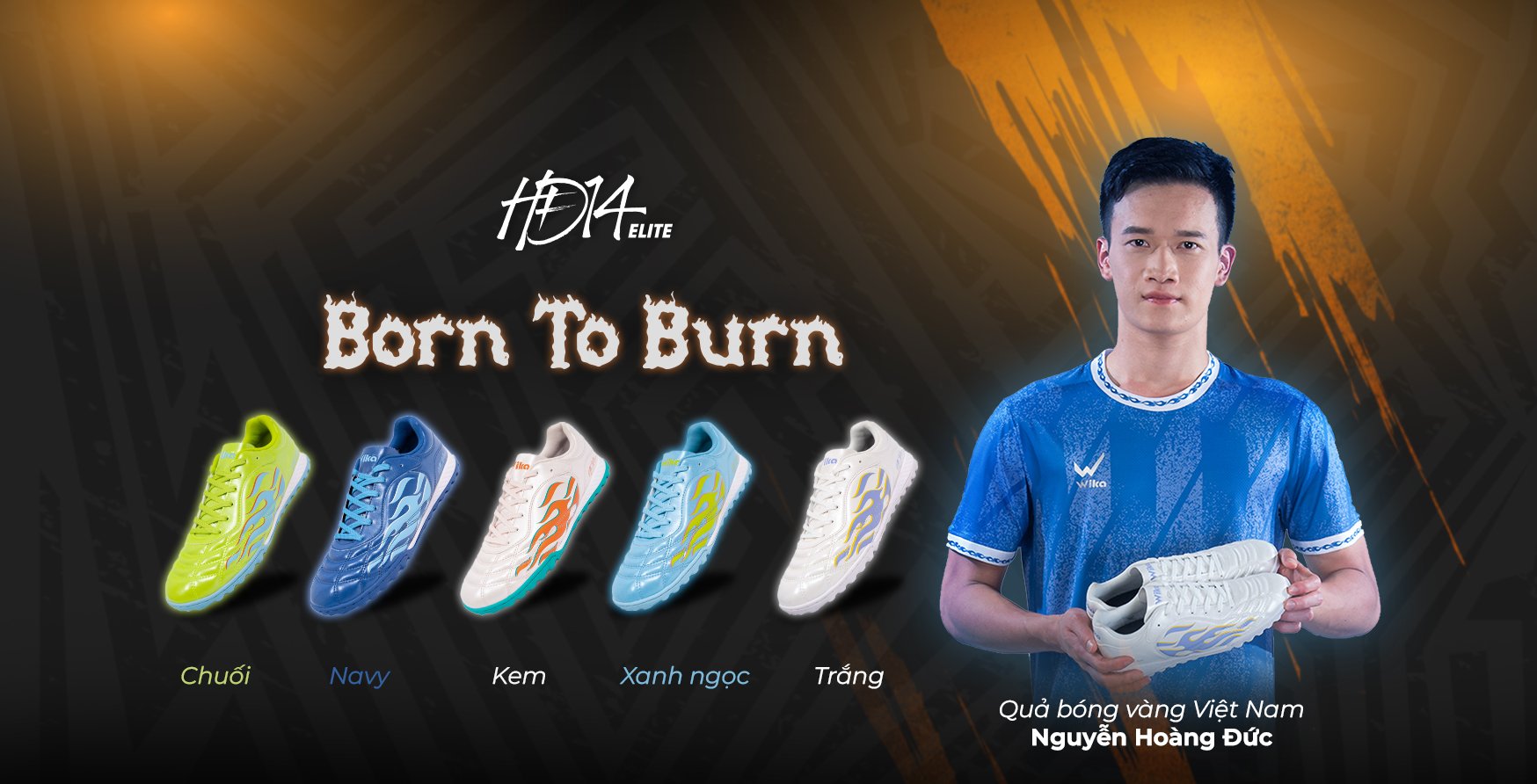 Giày bóng đá Wika Fancy