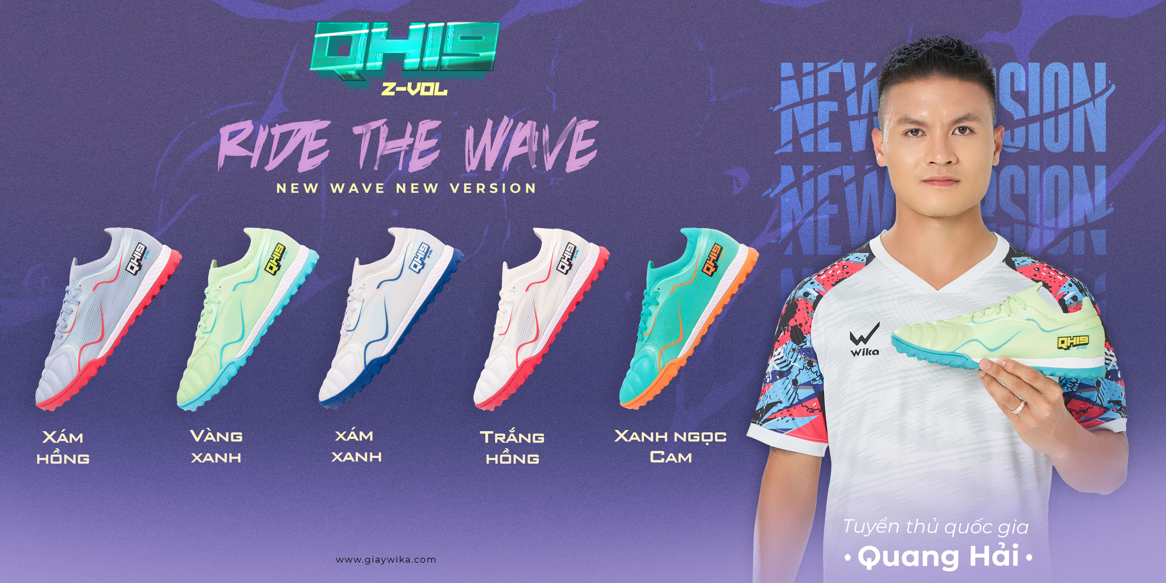 Giày bóng đá Wika Văn Hậu - Wika VH5